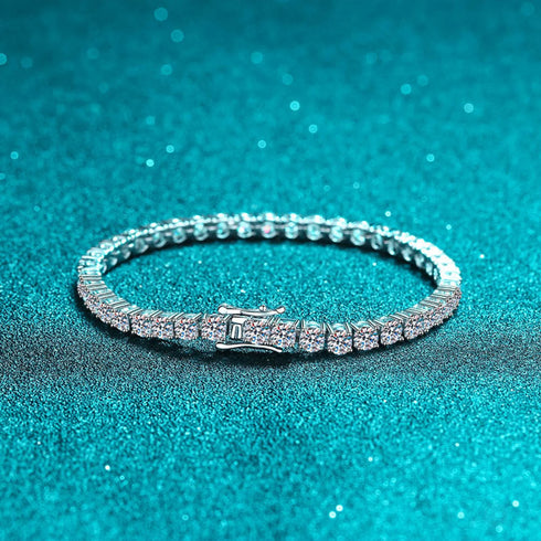 Sparkling Tennis Moissanite Bracelet Ann - Jewelry